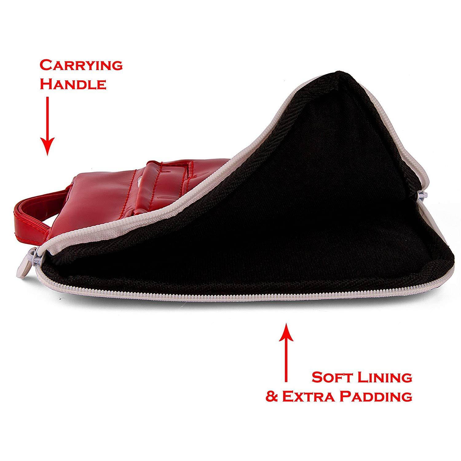 Vangoddy Select 7 inch Red Gloss Hydei HTC Clutch Bag for the View, Flyer, And roid, Snapdragon, front and rear camera Model!!!