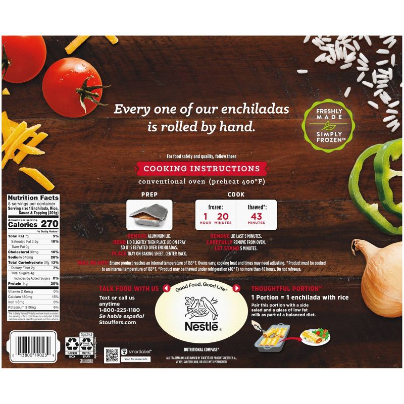 Stouffer's Frozen Chicken Enchiladas Party Size - 57oz - 8ct