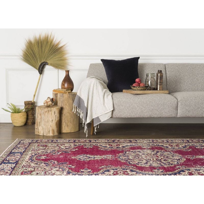 4'7"x8'3" Vintage One-of-a-Kind Neassa Rug Purple - Revival Rugs