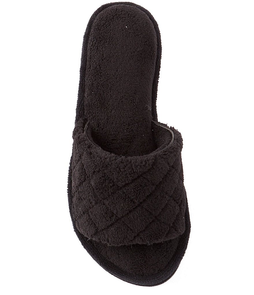 Cabernet Quilted Microfiber Terry Slippers