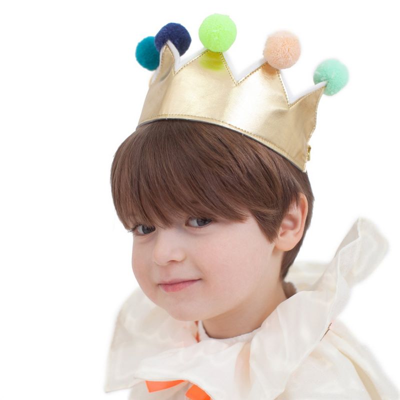 Meri Meri - Pompom Dress Up Crown - Costume Headwear - 1ct