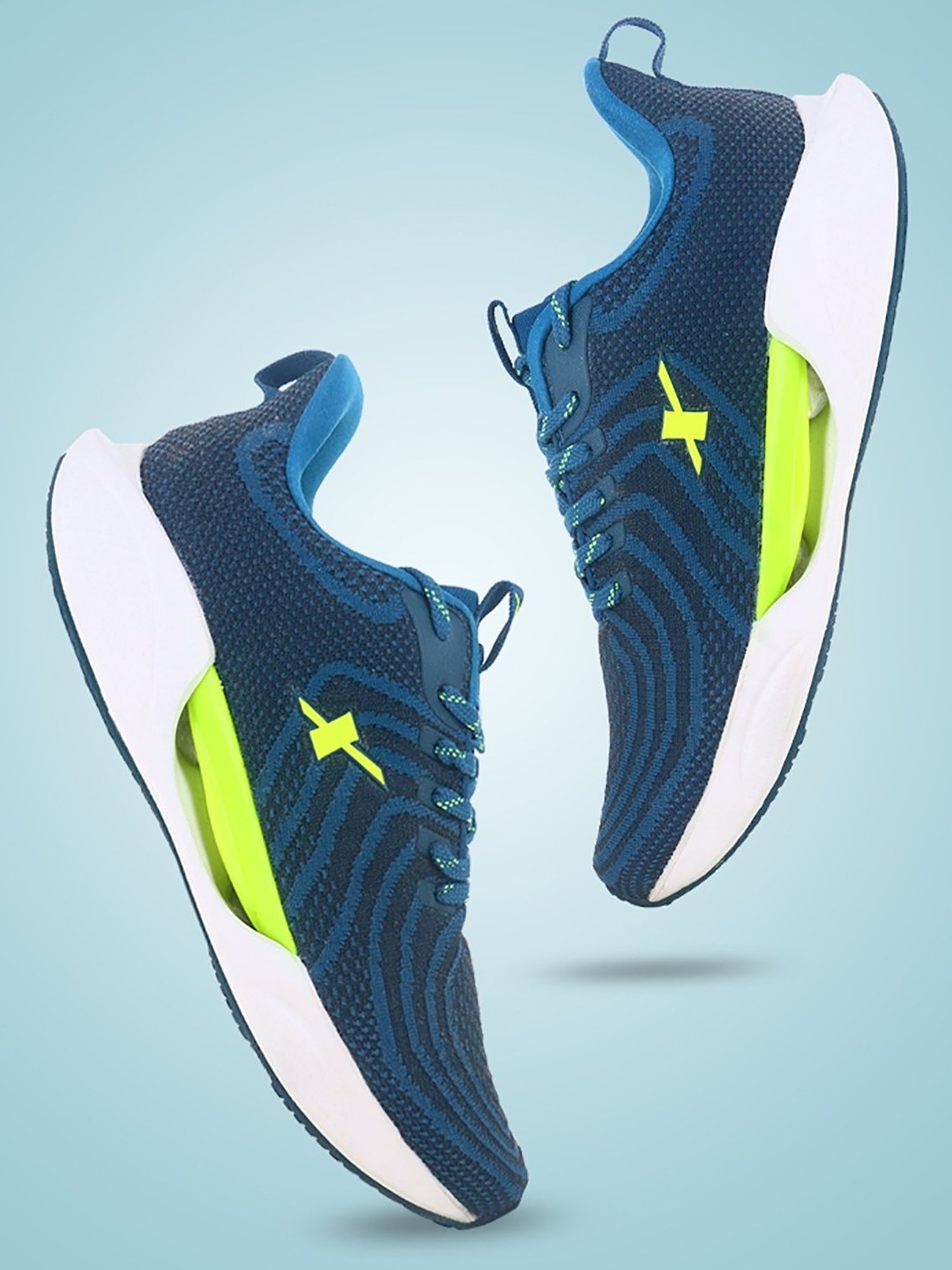 Sparx Men's Teal Running Shoes