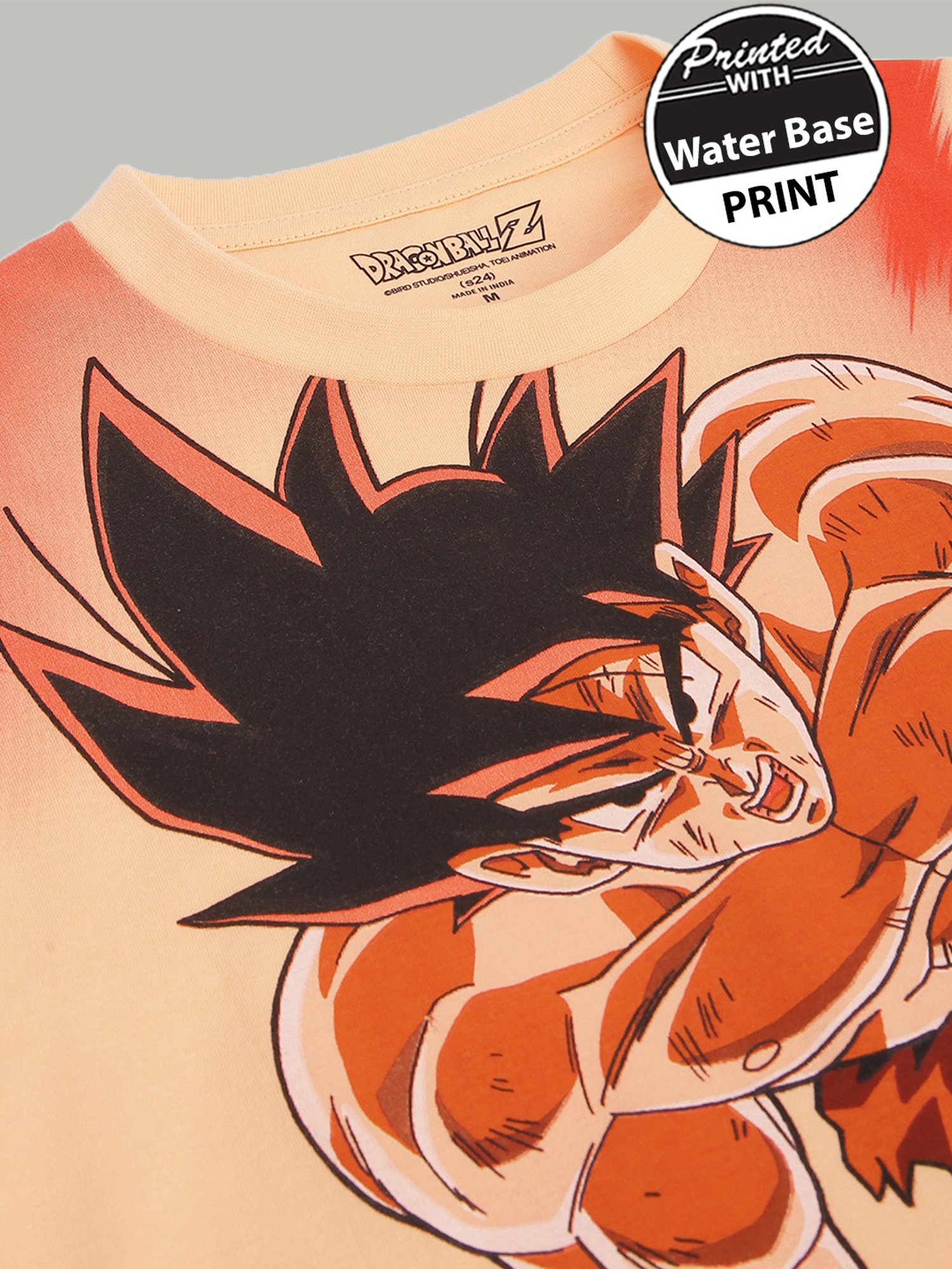 Free Authority Peach Regular Fit Printed T-Shirt