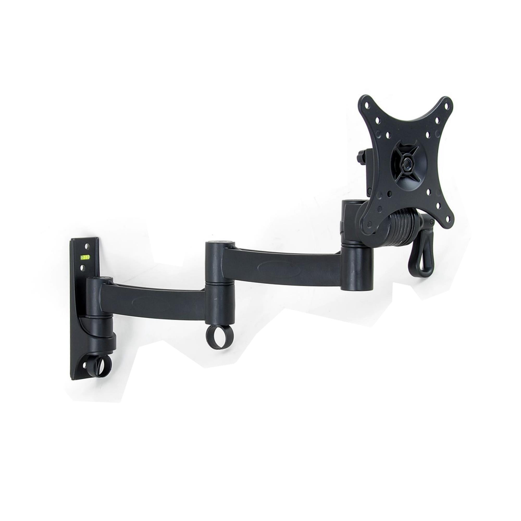 5.5" Black Finished Full Motion Wall Mount for Flat Panel TV