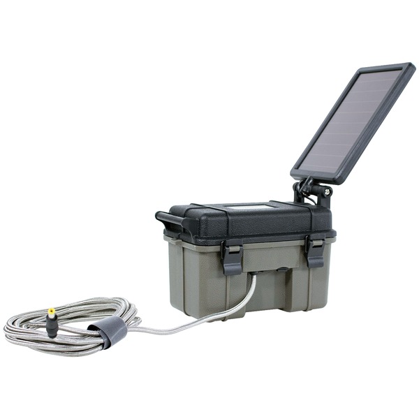 12-Volt Battery Box with 2-Watt Solar Panel