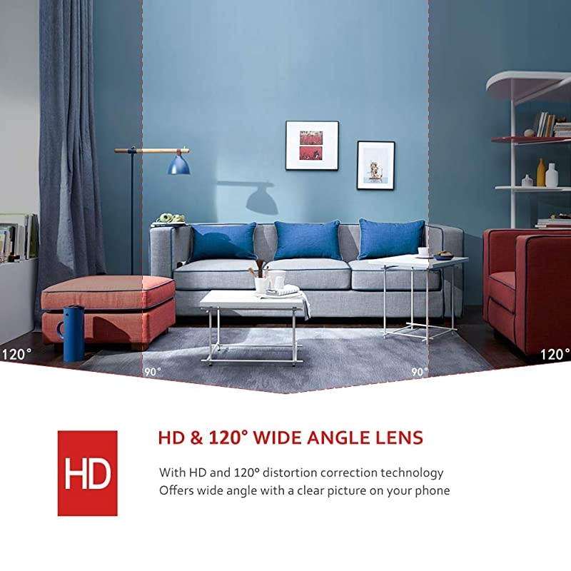 2pcs 1080P Video Baby Monitor WiFi Camera Home Camera Indoor Pet Security Camera with Night Vision 2-Way Audio Motion Detection for Home/Office/Baby/Nanny/Pet