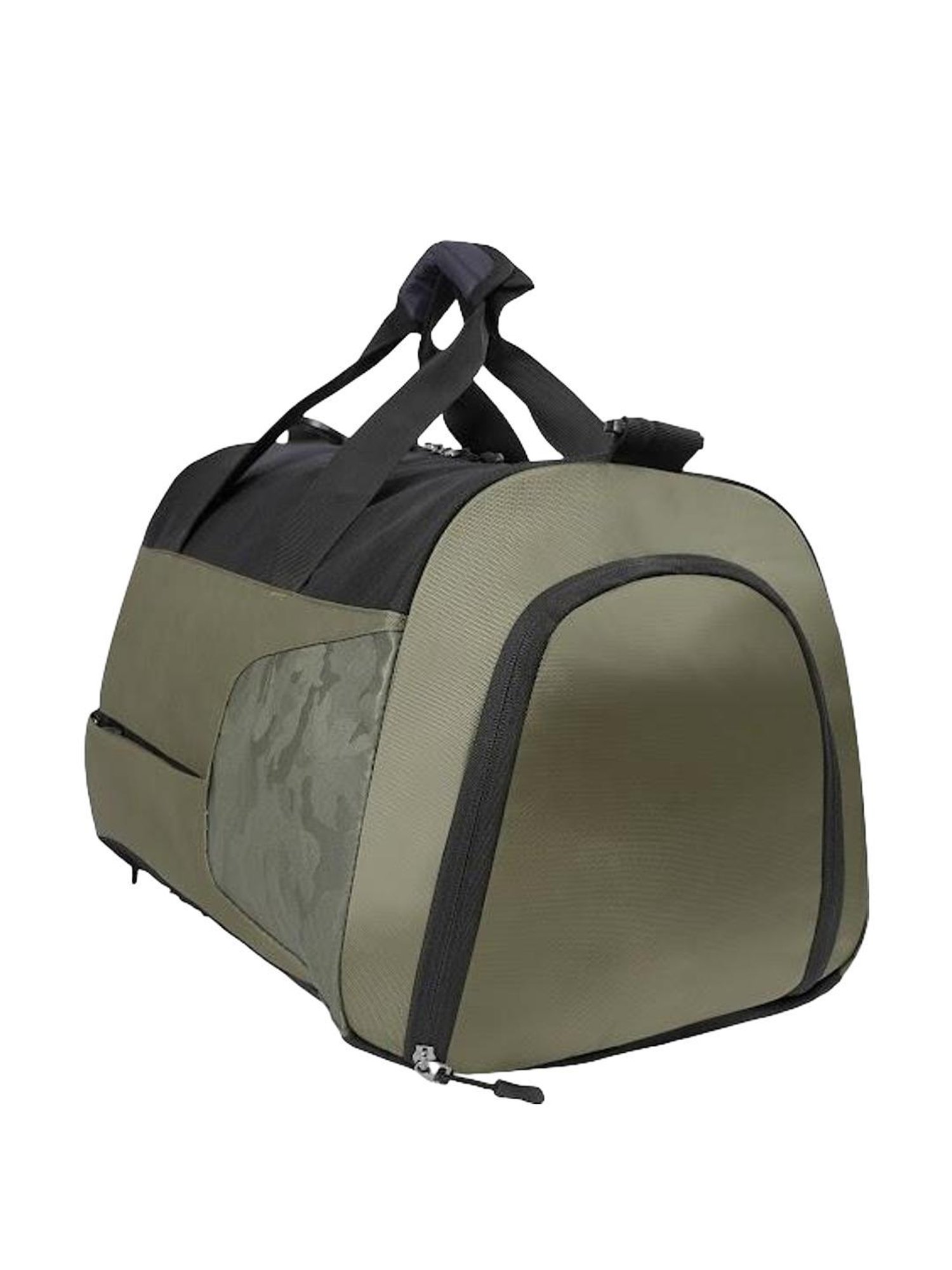 Aeropostale Granger Olive Green & Black Polyester Color Block Duffle Bag