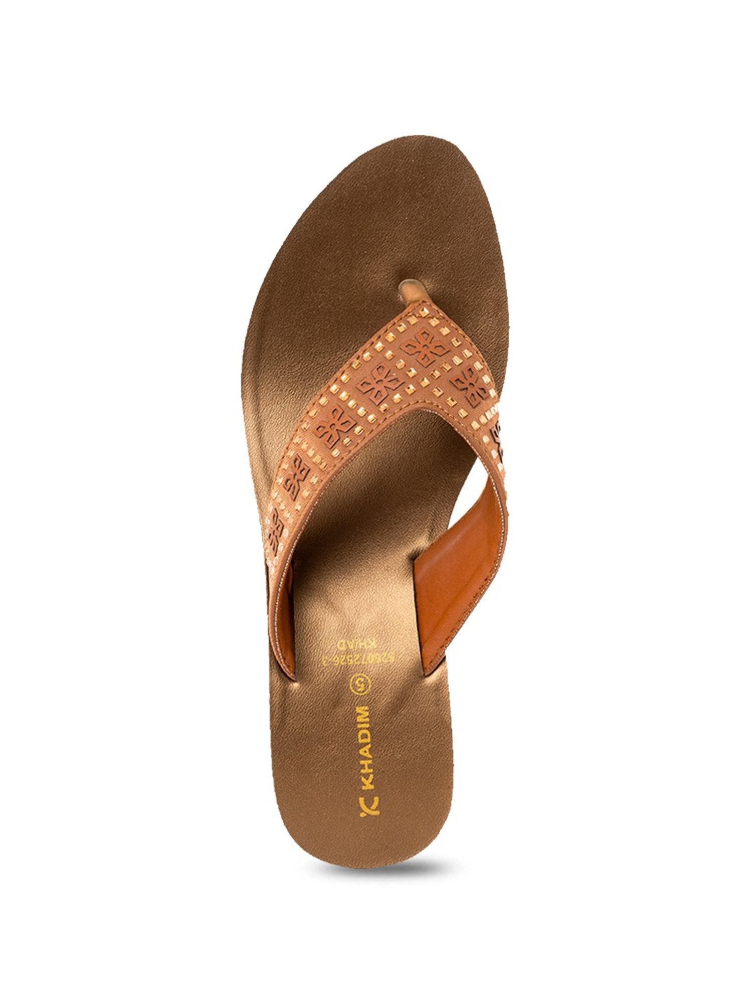 Khadim Women's Brown Thong Sandals
