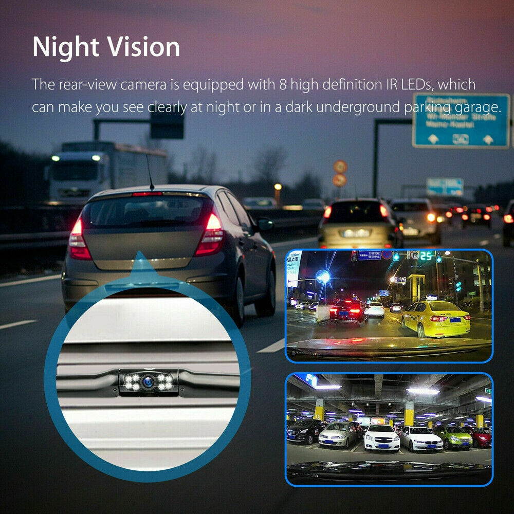 Parking Camera Wide 170&deg; Waterproof Night Vision Car Rear View Reverse Backup US