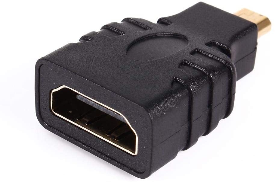 Zerone Micro HDMI to HDMI Audio Video Converter Scaler Adapter with USB Power Cable for HDTV DVD Smartphone