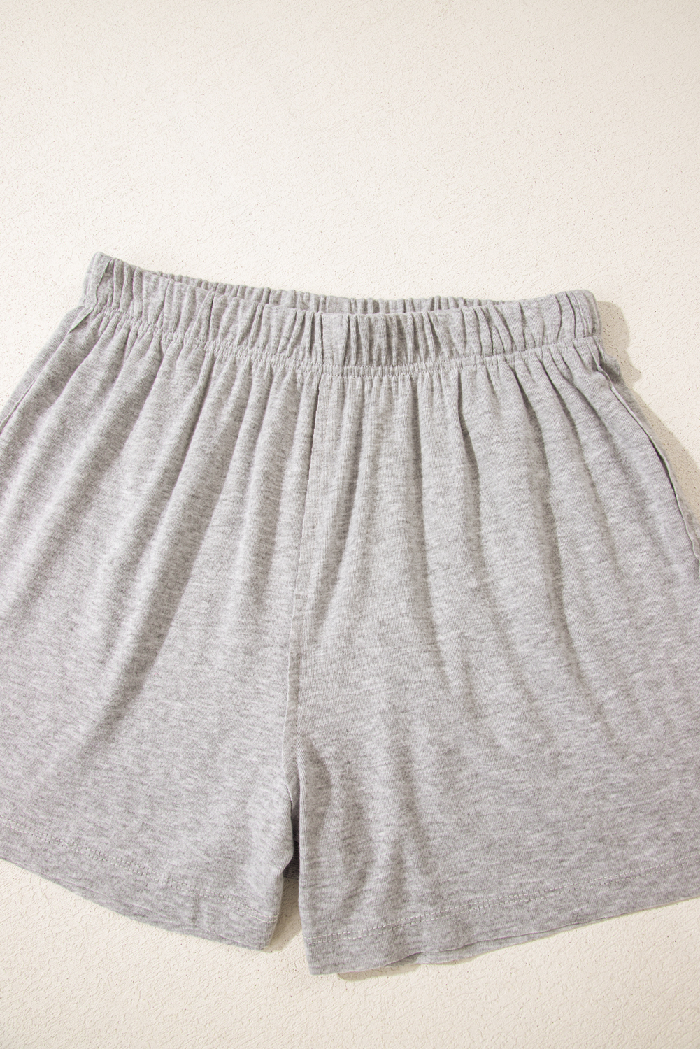 Skobeloff Textured Ruffle Split Top and Drawstring Shorts Set