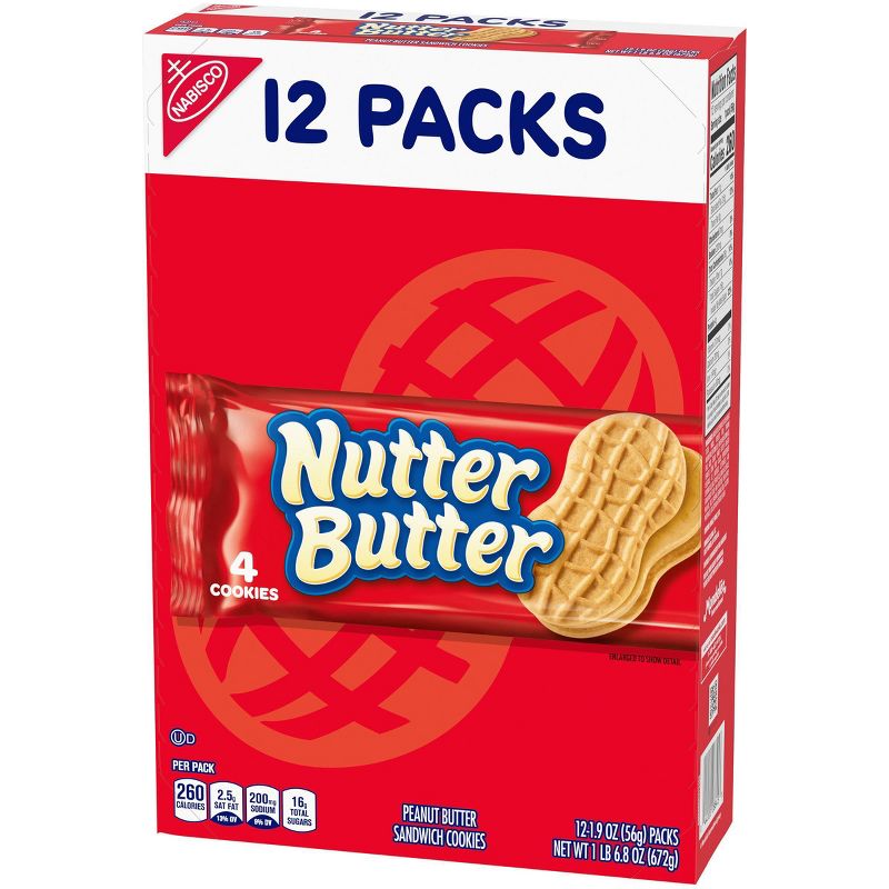 Nutter Butter Peanut Butter Sandwich Cookies - 22.8oz / 12ct
