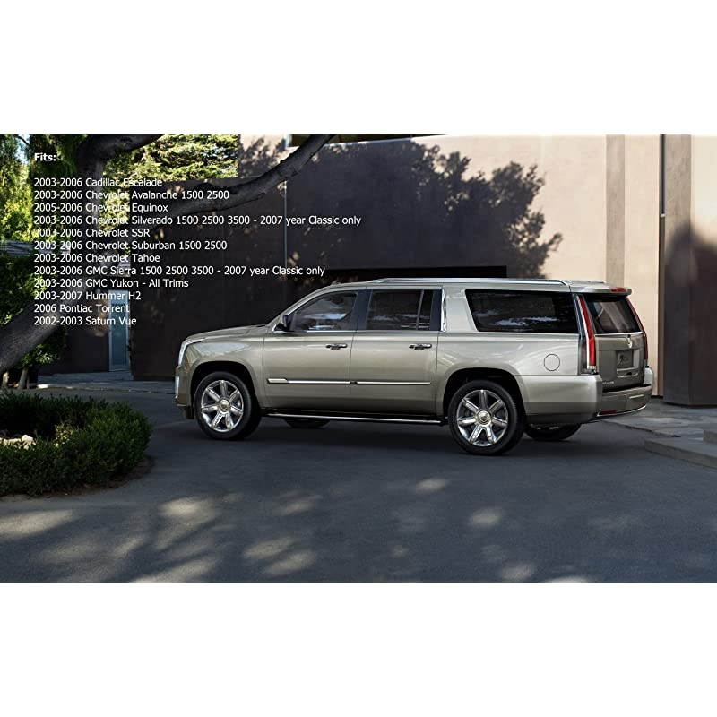 Pair Keyless Entry Key Fob Replacement for LHJ0Remote Control Key Fits for Chevrolet Silverado Equinos Suburban 2003-2006,for Cadillac Escalade 2003-2006,Fits GMC Yukon 2003-2006