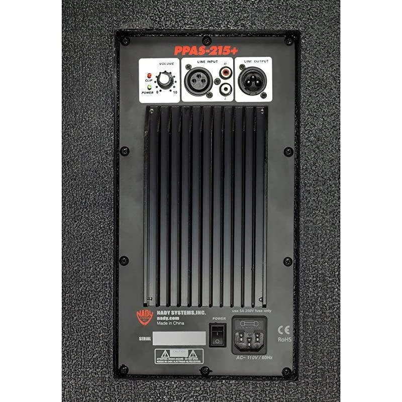 PPAS-215+ / Full Range 2-Way Powered PA speaker / 200W class AB amp / 2 x 15&rdquo; woofers/Tolex covered with carrying handles