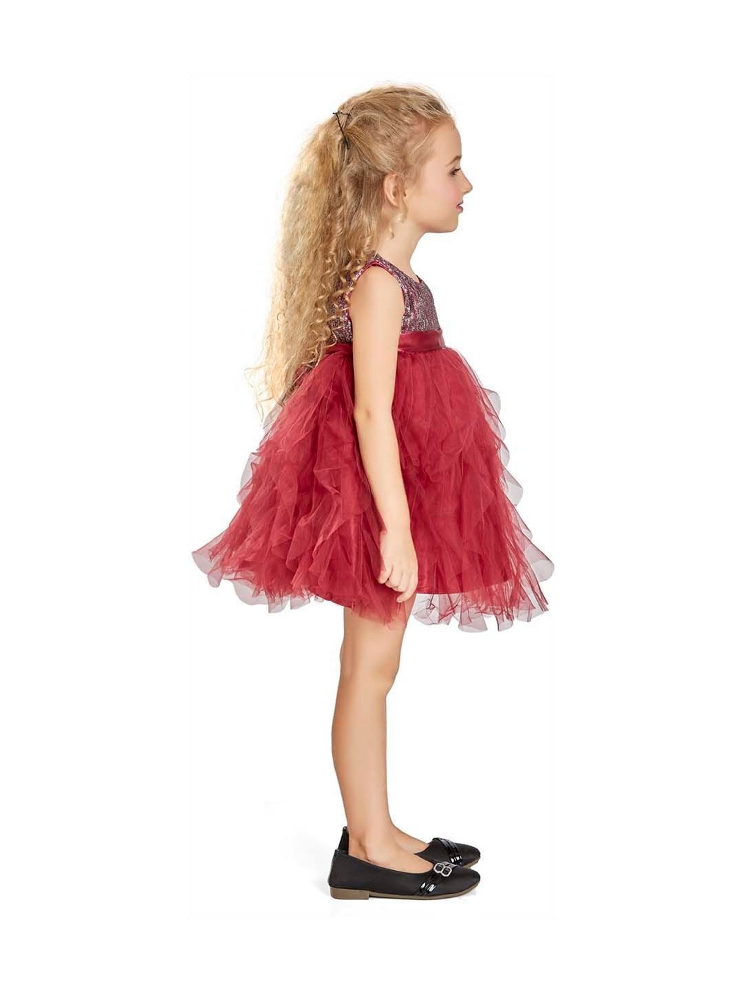 Peppermint Kids Red Sequence Dress