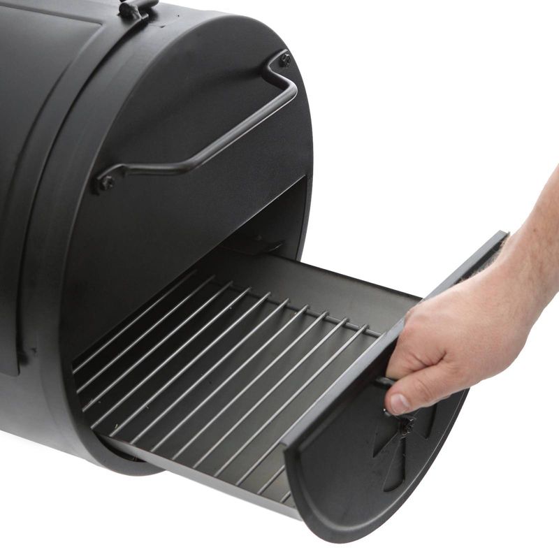 Char-Griller E82424 Side Fire Box Charcoal Grill