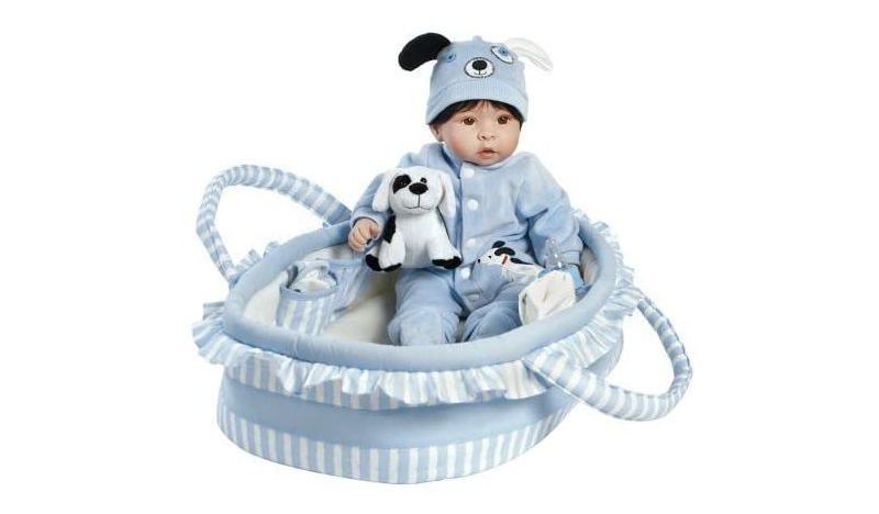 Paradise Galleries Reborn Baby Doll Boy "Finn & Sparky" Boy Baby Doll. 17" Weighted Realistic  Doll with 9 Baby Doll Accessories. Age 3+