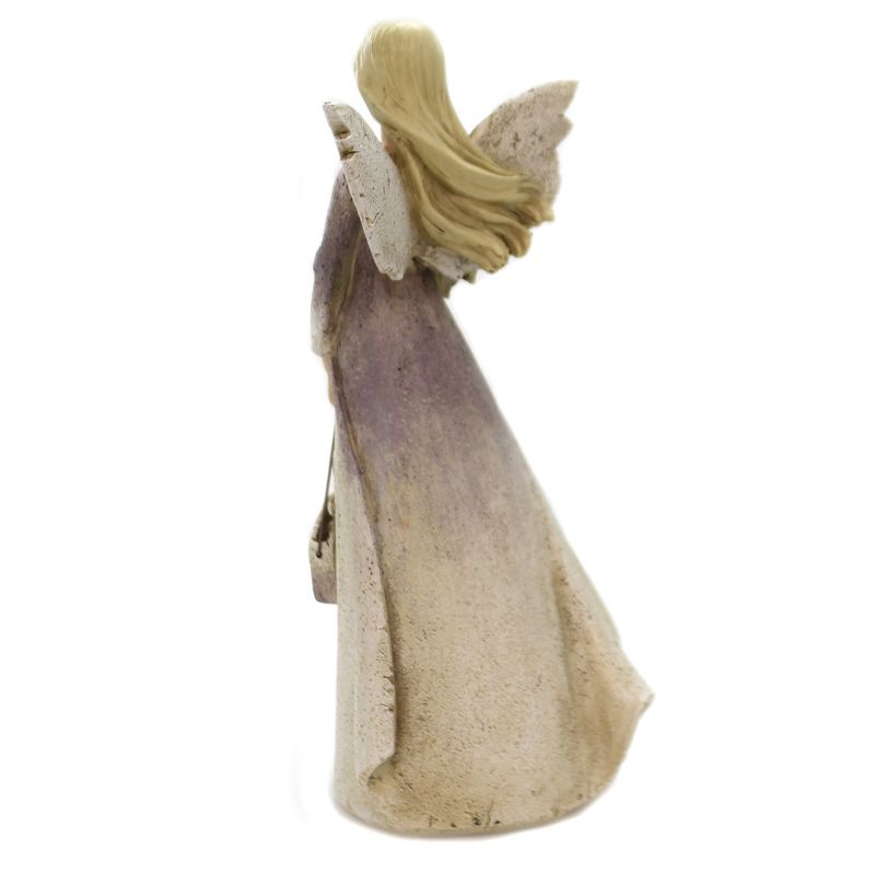 Figurine 8.25" Bless This Home Angel Love Heart Flowers  -  Decorative Figurines