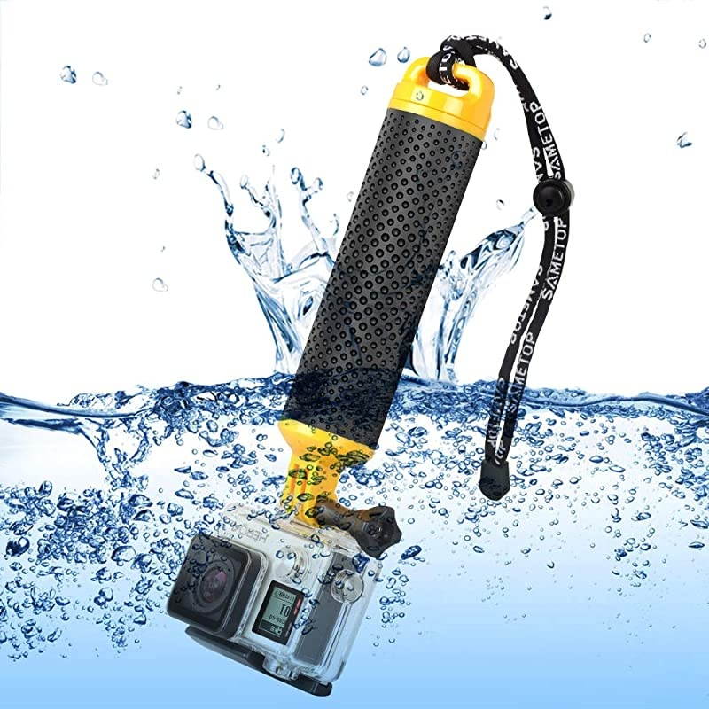 Floating Hand Grip Waterproof Handle Floaty Handler Compatible with GoPro Hero 8 Black Hero 7 BlackSilverWhite 6 5 4 Session 3+ 3 2 1 Hero 2018 Fusion DJI Osmo Action Cameras