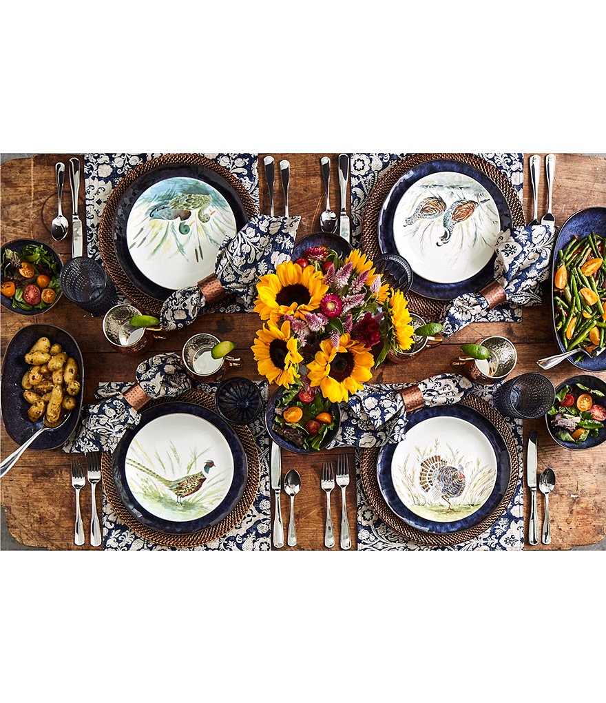 Southern Living Leigh 45-Piece Stainless Steel Flatware Set