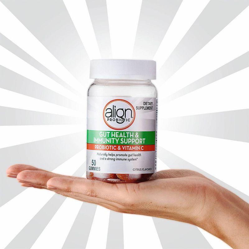 Align Probiotic Gut Health & Immunity Support Citrus Flavor Gummies - 50ct