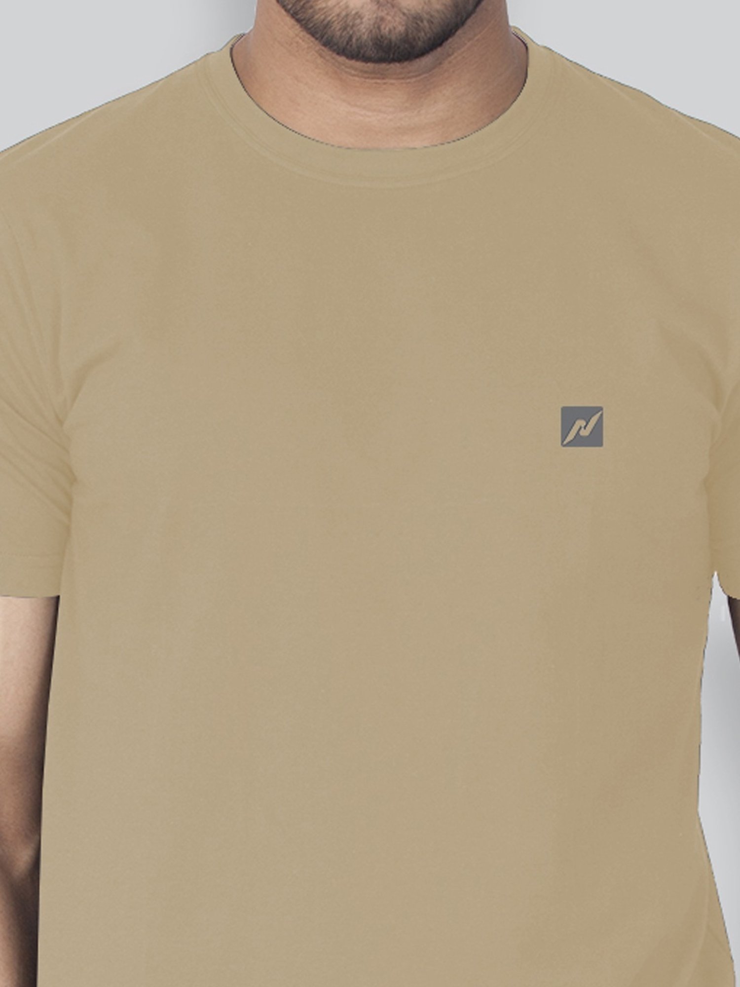 Lux Nitro Tan & Orange Regular Fit T-Shirt Pack of - 2