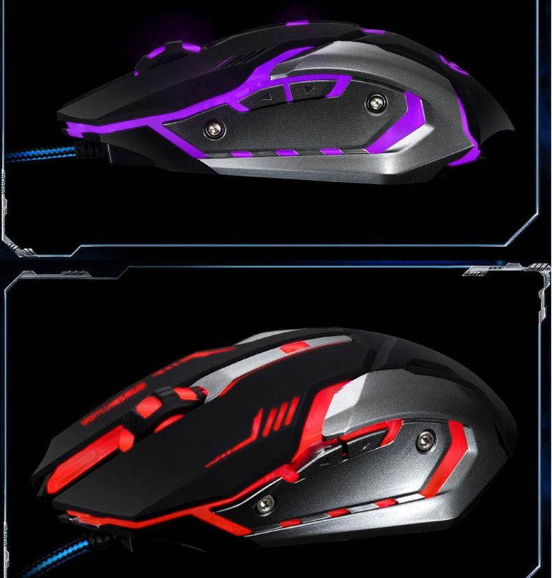 RAJFOO Crazy Scorpion 8D 3200DPI 6Buttons Ergonomic Usb Optical Pro-Gaming Mouse