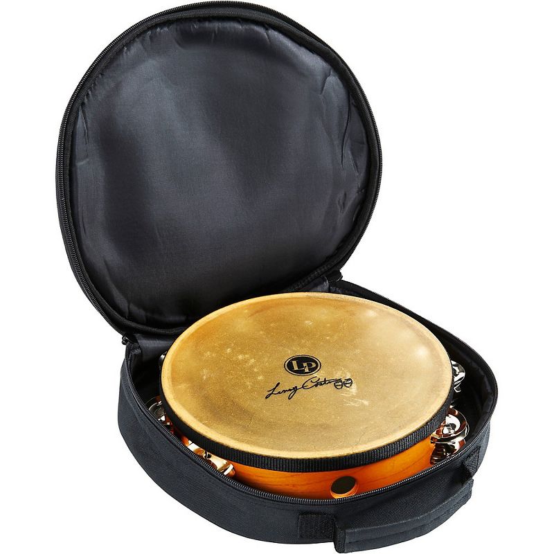 LP Lenny Castro Signature Double Row Headed Tambourine with Bag 10 in.