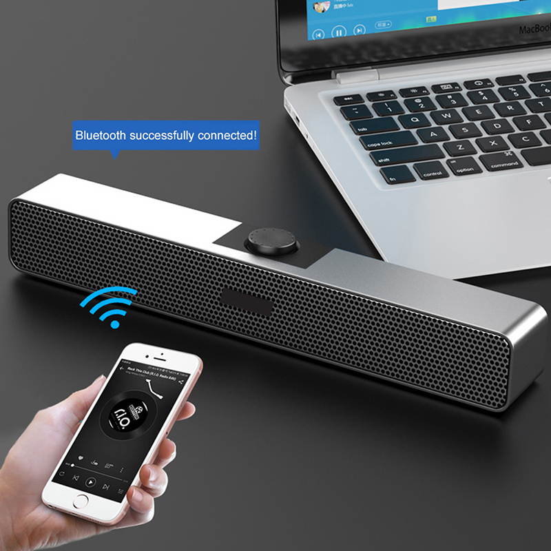 New PC speaker stereo sound bar usb Small speaker For TV/PC/smartphone/game console Music playback 3D sound quality Wall mountable