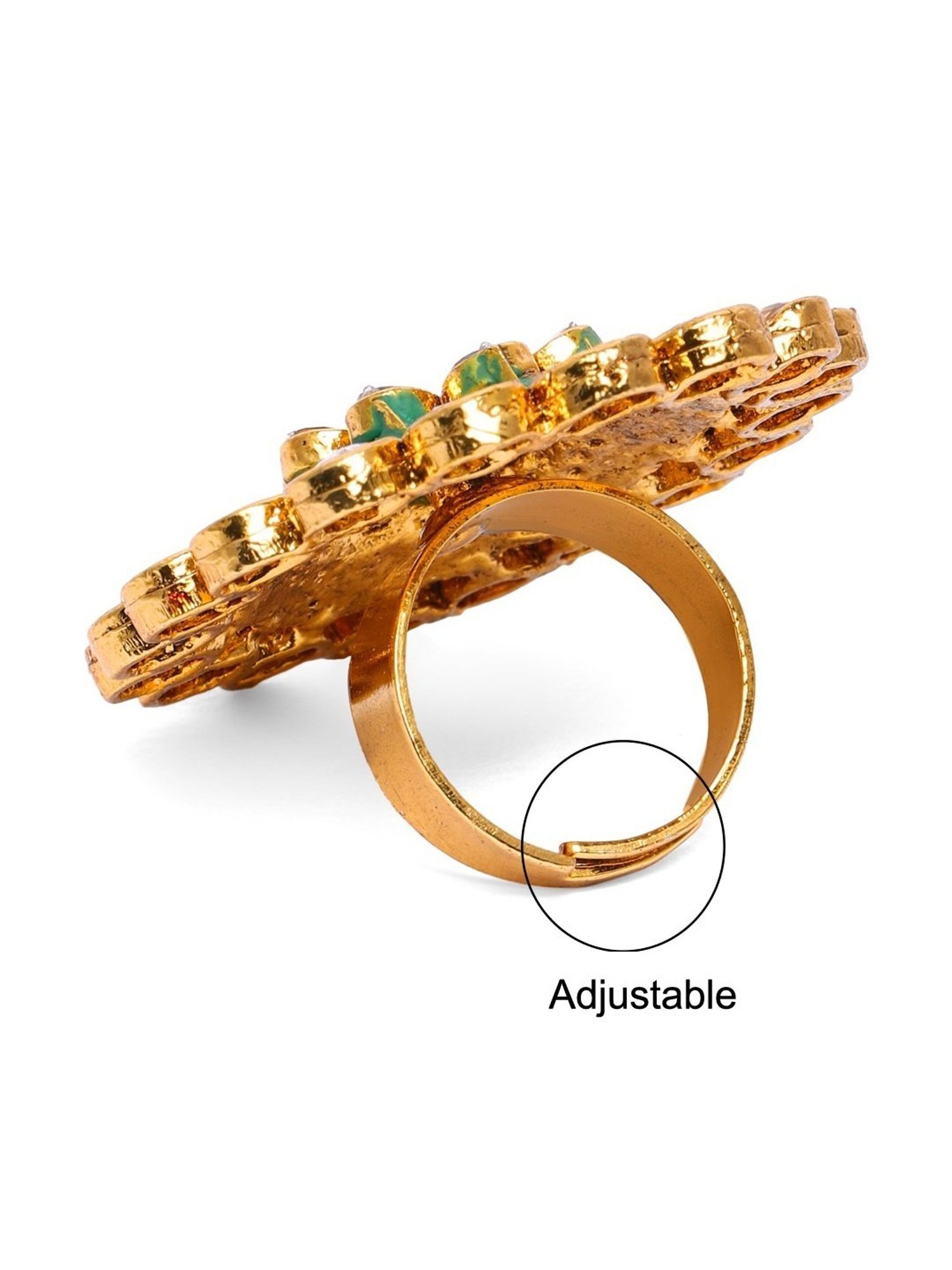 Accessorize London Women's Jewel Embellished Rings Set Of Three White