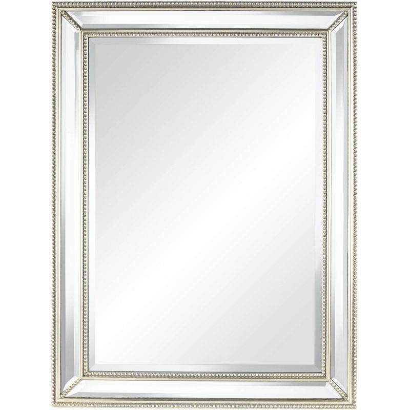 Uttermost Palais Silver 30" x 40" Beaded Wall Mirror