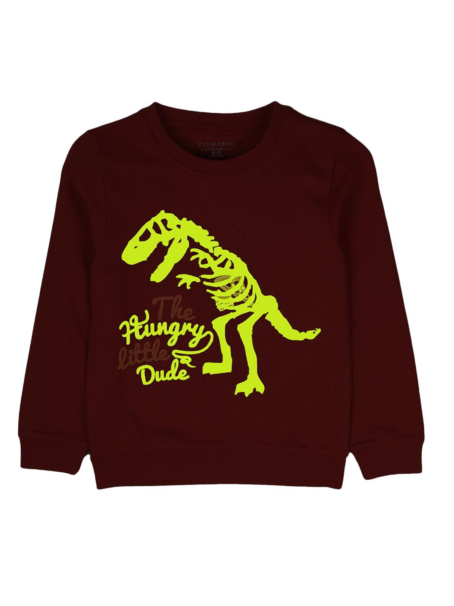 Plum Tree Kids Red Printed Sweatshirt