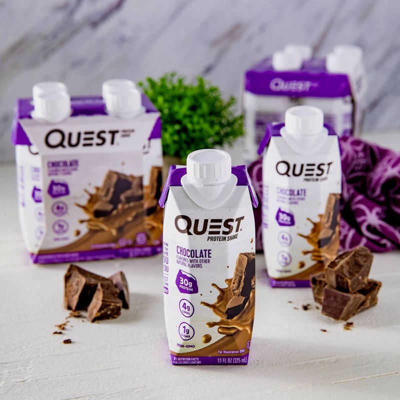 Quest Ready To Drink Protein Shake - Chocolate - 44 fl oz/4ct