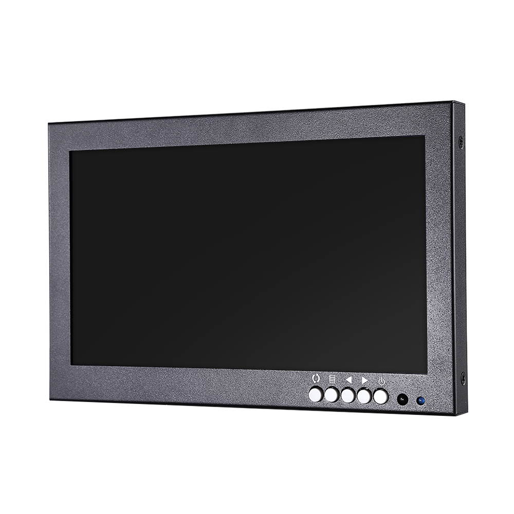 8" 16:9 HDMI Monitor, 1280X720 High-Resolution IPS Full View Display Screen Support HDMI/VGA/AV/BNC/SPEAK Input Built-in Speakers for PC TV CCTV Camera Security Raspberry pi Computer Drone Microscope