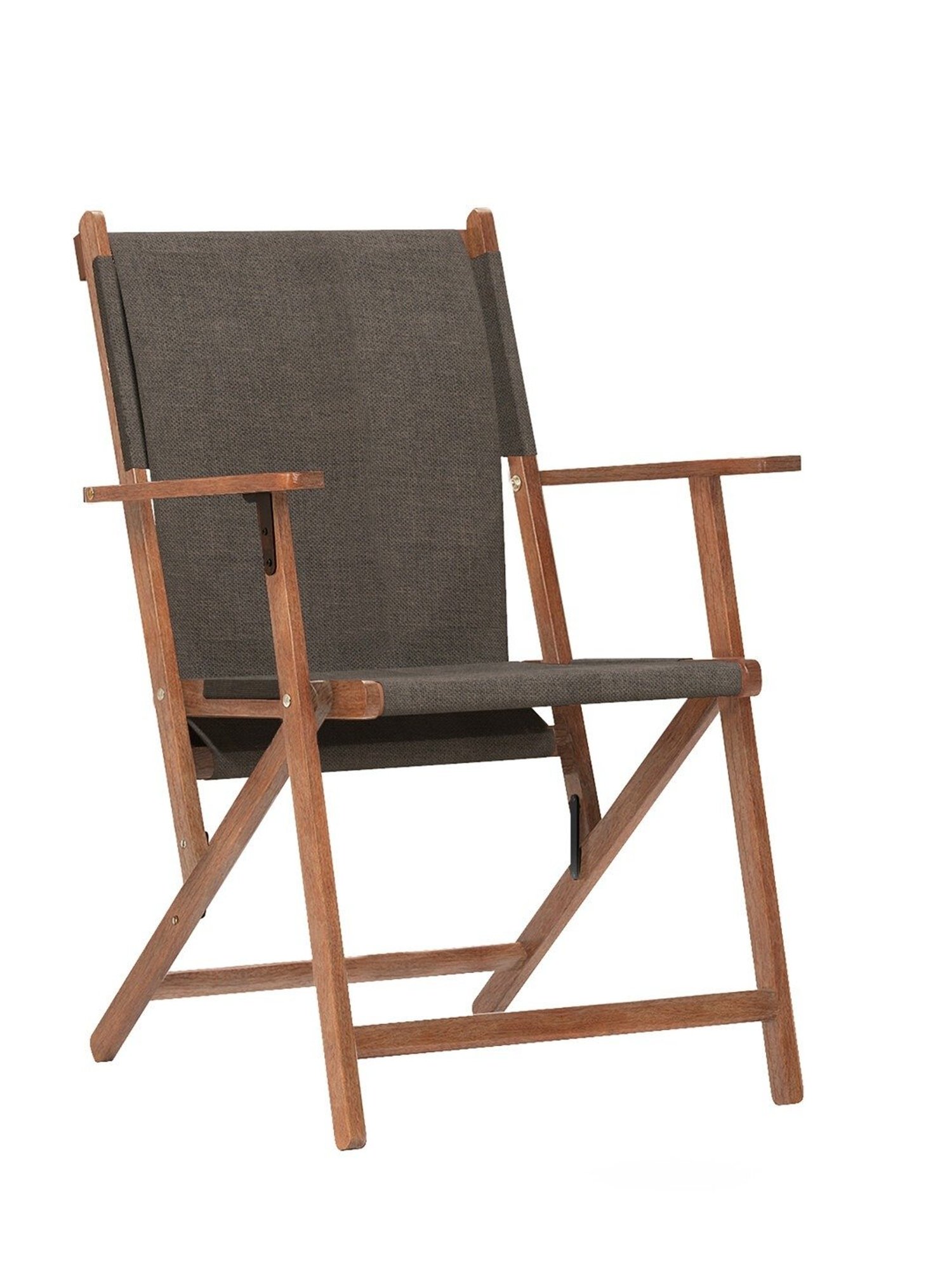 Chumbak Bistro Solid Beige Wood Folding Chair