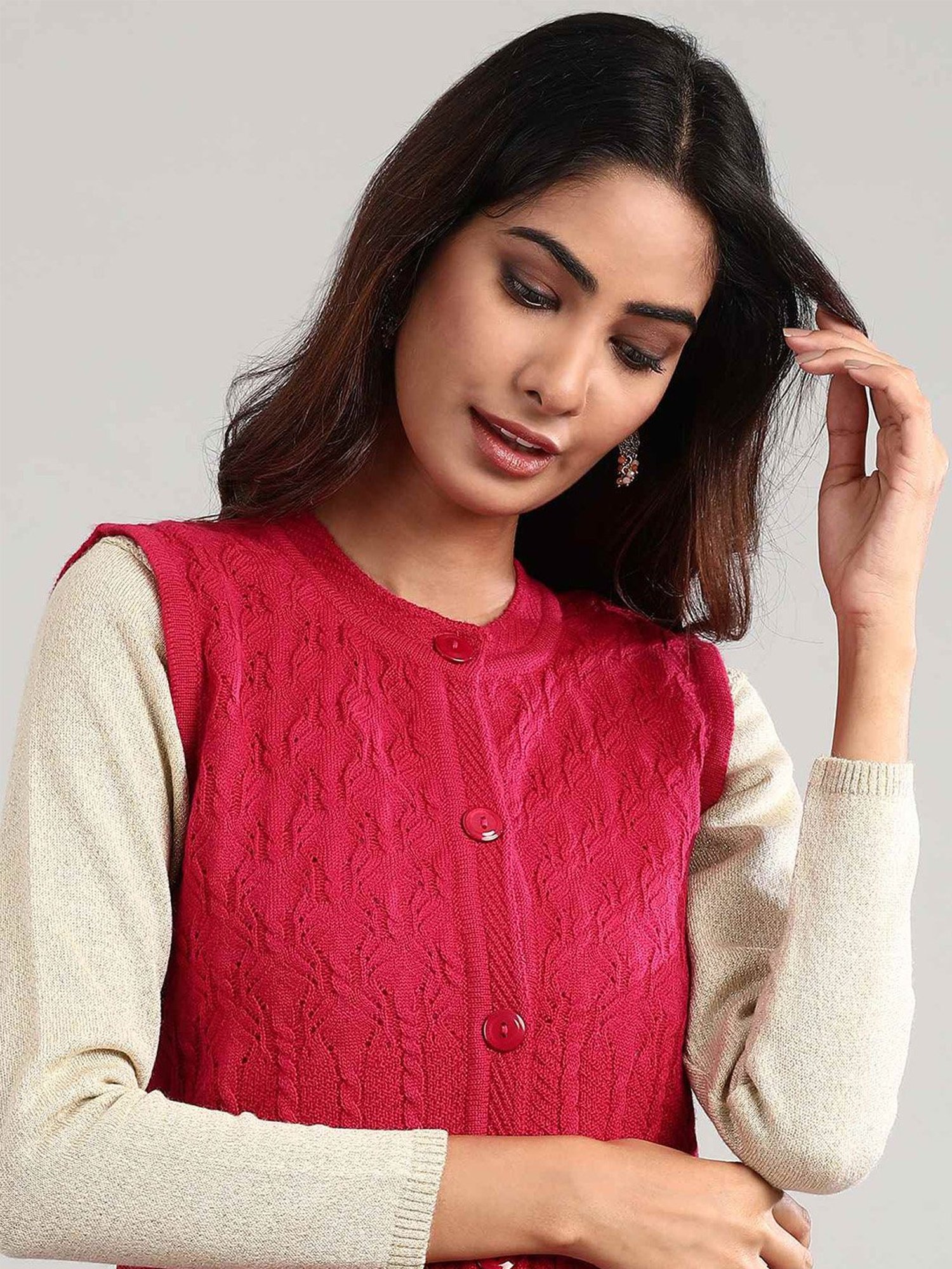 Aurelia Pink Crochet Pattern Cardigan