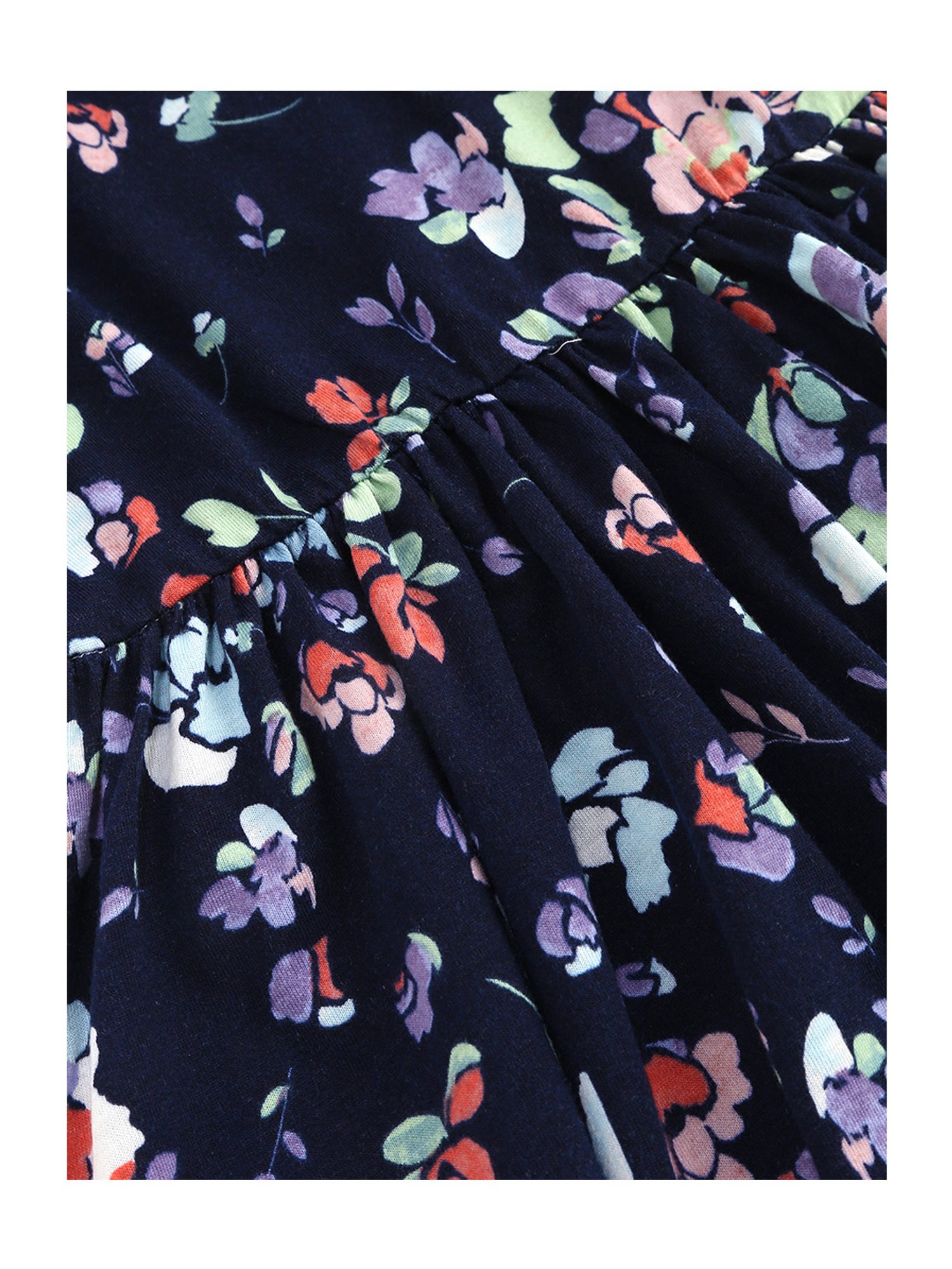Kids Craft Navy Floral Print Dress