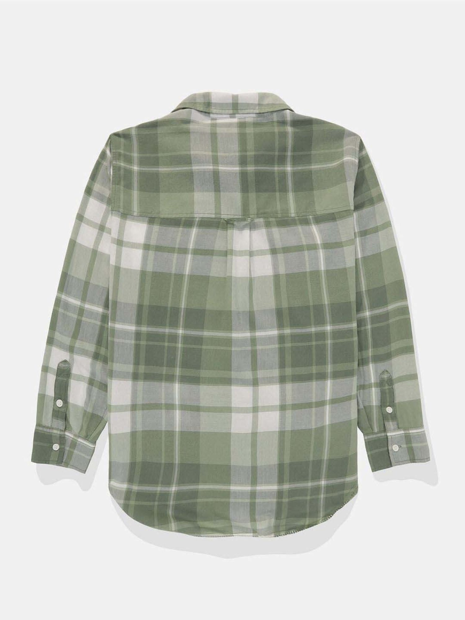 American Eagle Outfitters Green Chequered Shirt