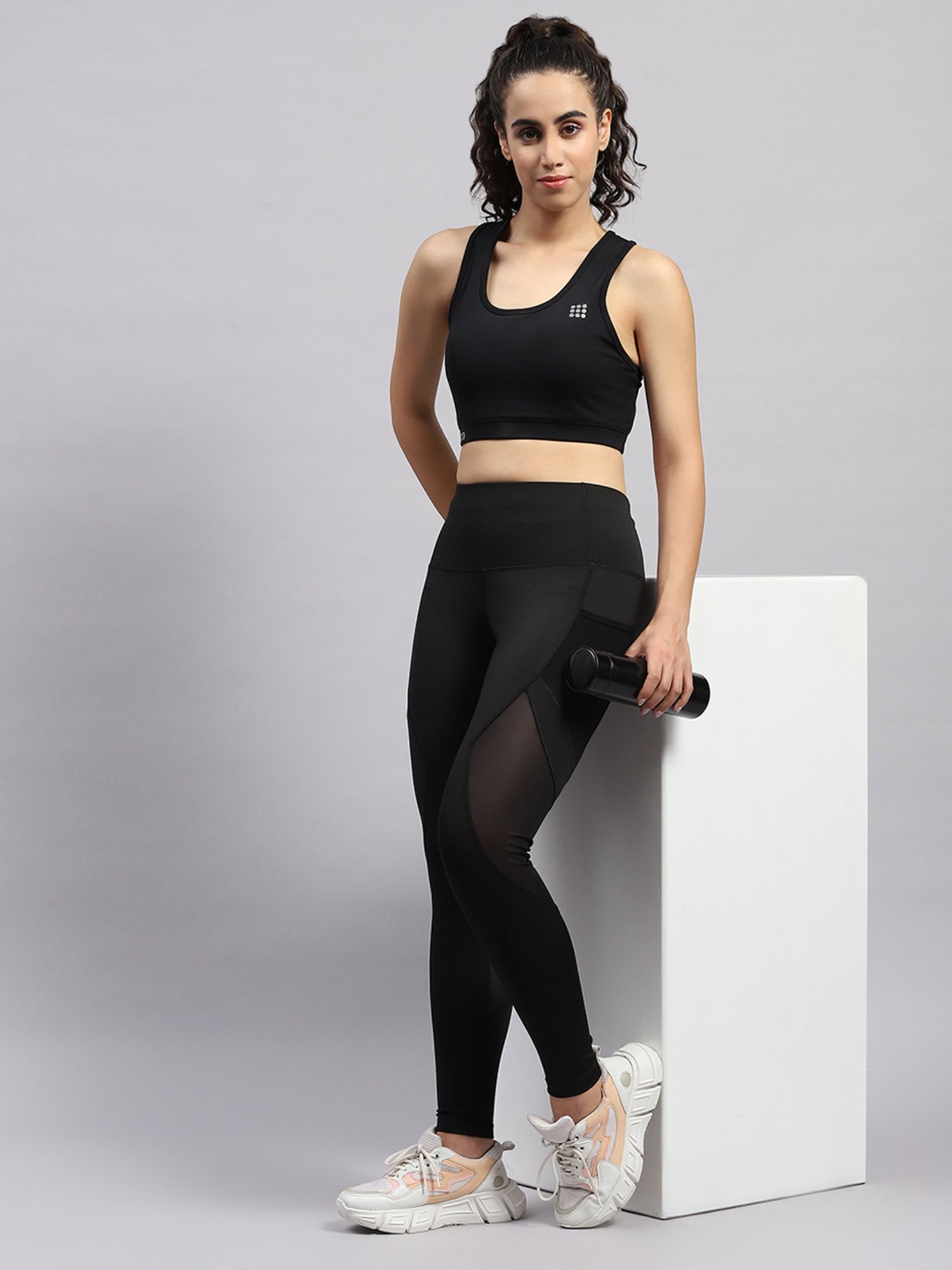 Rock.it Black Regular Fit Tights