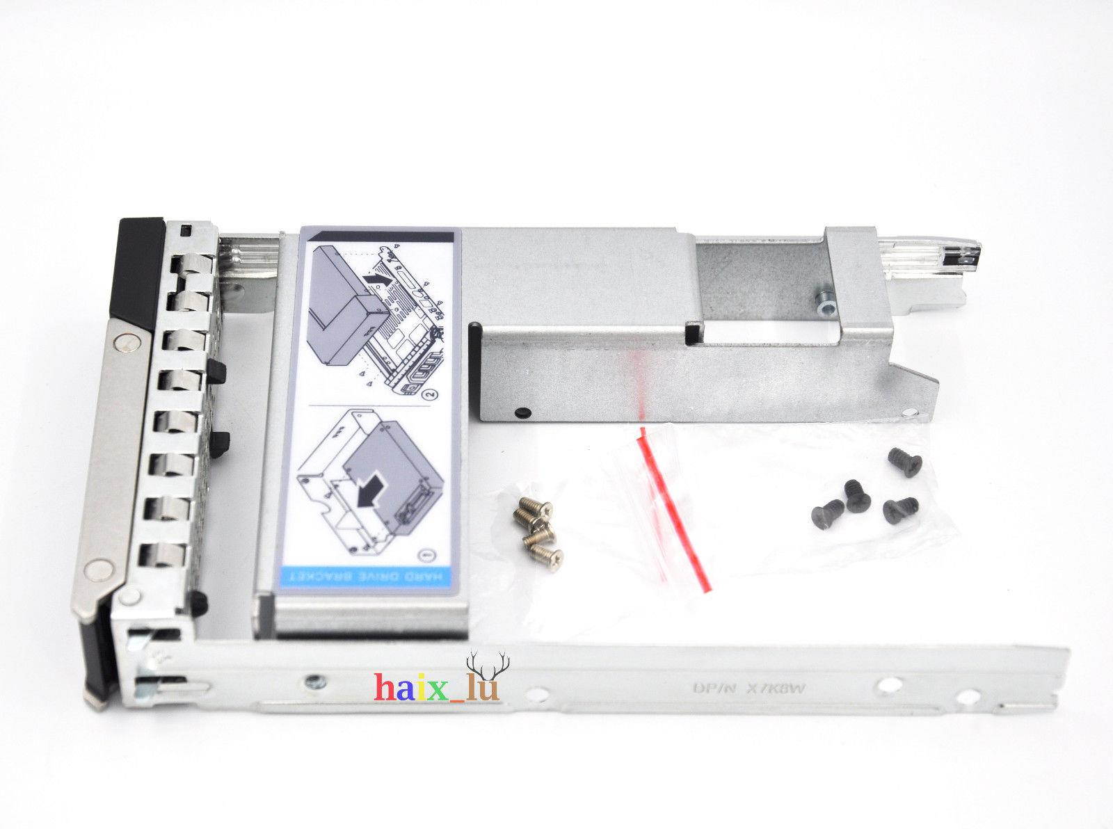 NEW X7K8W +9w8c4 2.5" to 3.5" adapter HDD TRAY for Dell R740 R740xd R940 R640