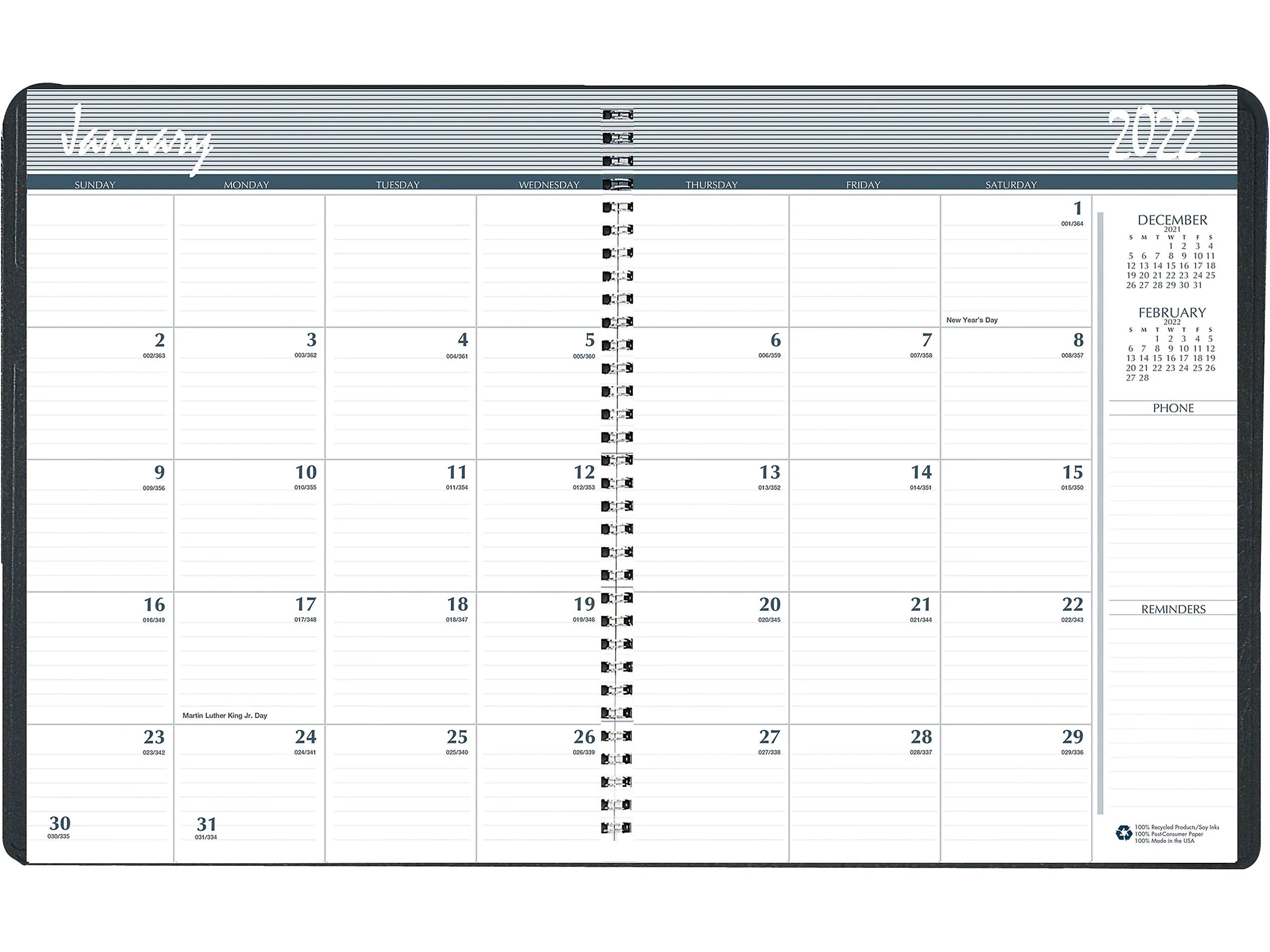 House of Doolittle 2022-2023 8.5" x 11" Appointment Planner Black 262092-22