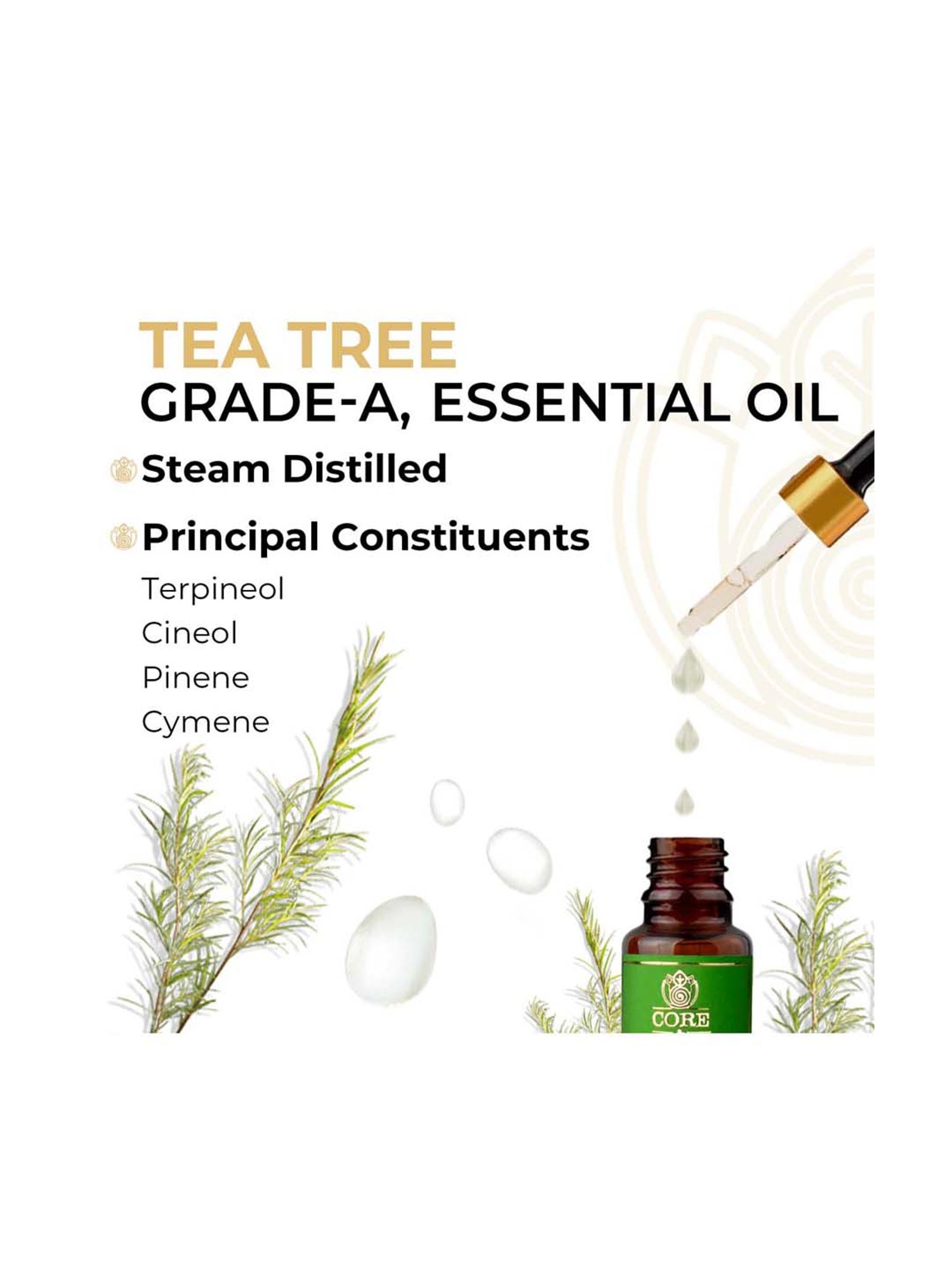 CORE & PURE Tea Tree Essential Oil - 12 ml