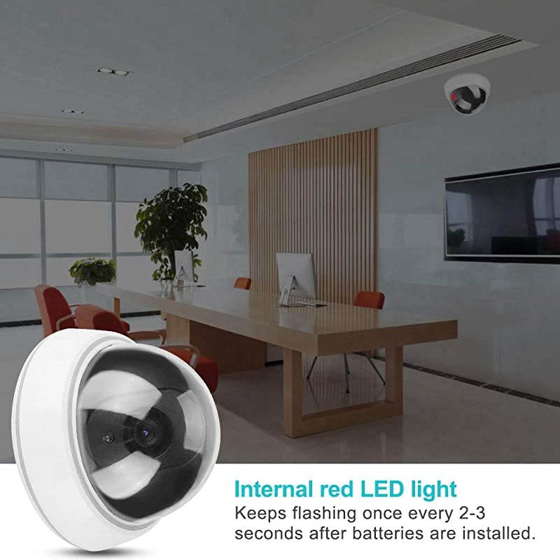 Simulation Camera Dummy Fake Security Camera Monitor Alarm Flashing LED Light Indoor And Outdoor Use For Homes Business