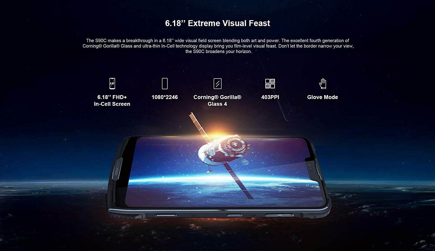 DOOGEE S90C rugged smartphone unlock 4G dual SIM unlock phone Android 9.0, IP68/IP69K waterproof Helio P70 4GB+64GB, 6.2-inch 5050mAh, 16MP+8MP+8MP AI camera NFC wireless charging