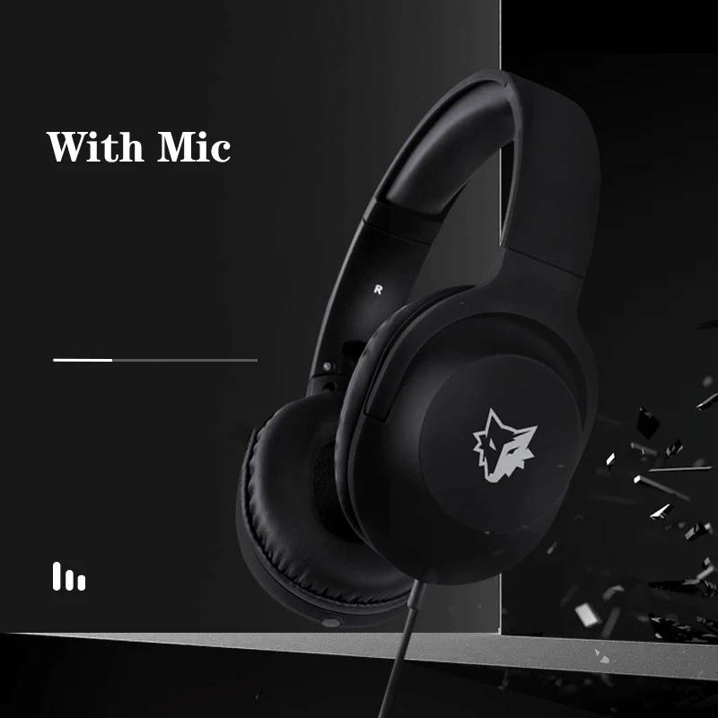 Gaming Headset, 3.5MM Wired Foldable Computer Headphones with 7.1 Surround Sound Stereo Noise Canceling Mic for PS5, PS4/PS4 Pro/ PS4 Slim, PC, Laptop, Smartphone