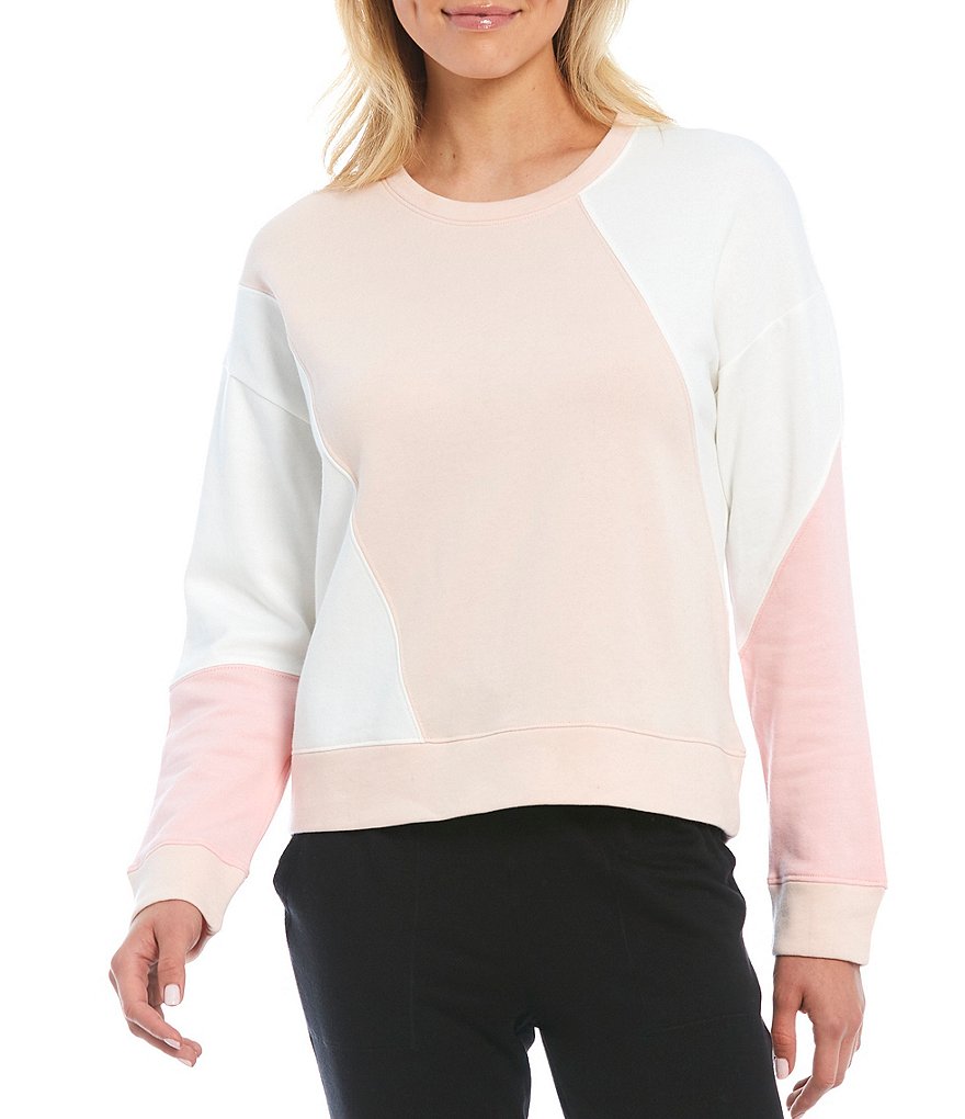 Splendid Knit Morning Star Long Sleeve Jewel Neck Pullover