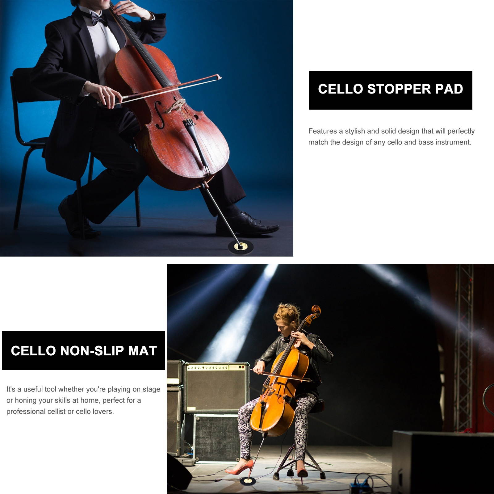 Cello Stopper Endpin Stopper Holder Floor Protector Cello Mat Stopper Pad