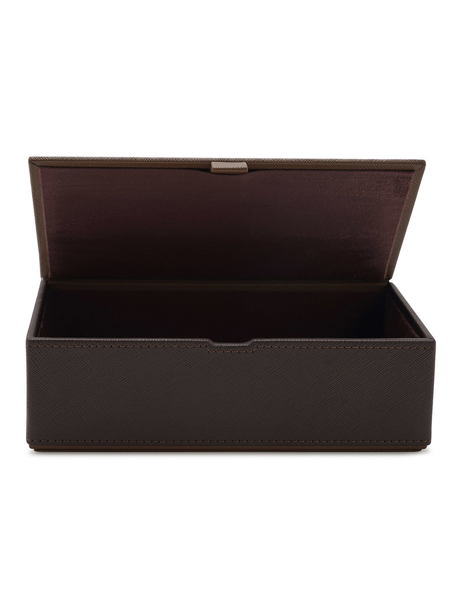 Pure Home and Living Brown Leather Solid Storage Boxes