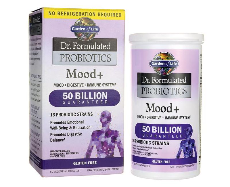 Garden of Life Probiotics Dr. Formulated Probiotics Mood+ 50 Billion Cfu Capsule 60ct.