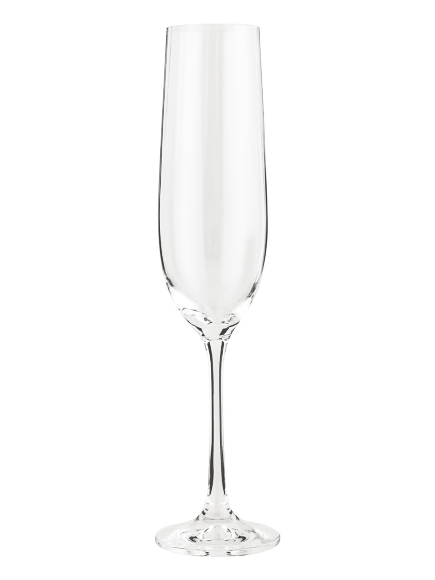 Trovea's Quintessenial Transparent Glass Champagne Glass - Set of 4